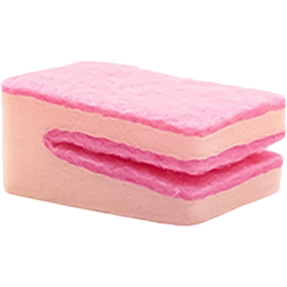 (Pink) Dish Sponges - U-Shaped Dish Scrubber Scouring Pad,Kitchen Sponges And Scrubbers, Dish Wash Sponge, Scrubbing Sponge For Cleaning Dishes Pink