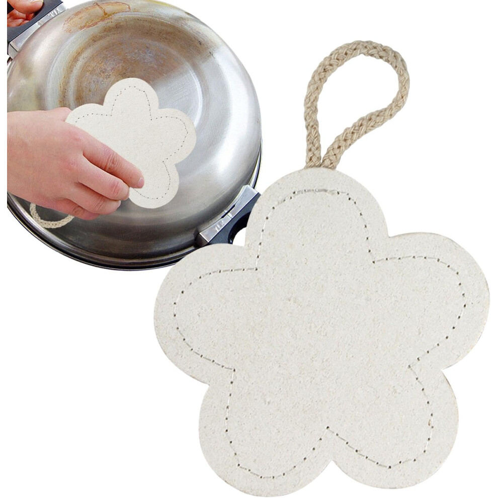 (Flowers) Natural Sponges for Dishes | Double-Sided Natural Dish Scrubber | Kitchen Dish Towel, Reusable Dish Sponge, Dish Scrubbing Sponges for Home
