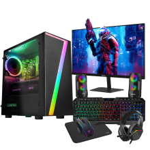 Fast Gaming PC Bundle Core i5 16GB RAM 1TB & 256GB SSD 4GB GT1030