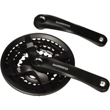 SHIMANO Unisex_Adult FC-TY501 Vierkant 6/7/8-fach Crankset Black 175 mm