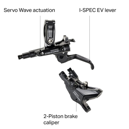 Shimano Shimano Deore Br-M6100 Μεταλλικό Δισκόφρενο, Οπίσθιο 2
