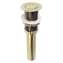 Kingston Brass EV8412 Coronet Push Pop-Up Bathroom Sink Drain Without Overflow Polished Brass 8.44 x 2.44 x 2.44