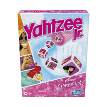 Hasbro Gaming Yahtzee Jr.: Jogo de tabuleiro da Disney Princess Edition para crian as de 4 anos ou mais para 2-4 jogadores contando e combinando