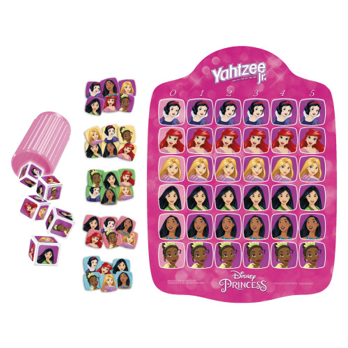 Hasbro Hasbro Gaming Yahtzee Jr.: Επιτραπέζιο Disney Princess για Παιδιά 4+, 2-4 Παίκτες 1