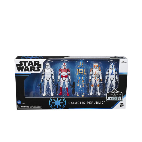 Star Wars STAR WARS Σετ Φιγούρων Γαλαξιακής Δημοκρατίας 3.75 Ίντσες, 5-πακέτο για Παιδιά 4+ 1