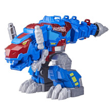 Transformers Dinobot Adventures Optimus Prime T-Rex Converte il giocattolo con luci e suona da 9+ pollici di figura di et pari o superiore a 3 anni