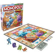 Hasbro Gaming Monopoly Junior Dinosaur Editie | Kinderspel met Dino-Tokens | 2-4 Spelers | Leeftijd 5+
