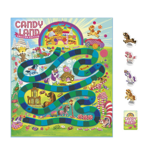Hasbro Hasbro Gaming Candy Land Unicorn Edition Παιχνίδια για Μικρά Παιδιά, Ιδανικά Δώρα για Παιδιά 1