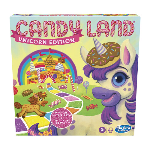 Hasbro Hasbro Gaming Candy Land Unicorn Edition Παιχνίδια για Μικρά Παιδιά, Ιδανικά Δώρα για Παιδιά
