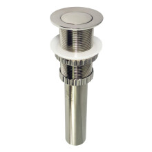 Piletta per lavabo da bagno Kingston Brass EV8418 Coronet Push Pop-Up senza troppo pieno, nichel spazzolato, 8,44 x 2,44 x 2,44