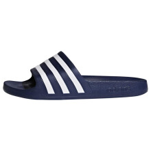 adidas Unisex Adilette Aqua Slide Sandal  Dark Blue/White/Dark Blue  7.5 US Men