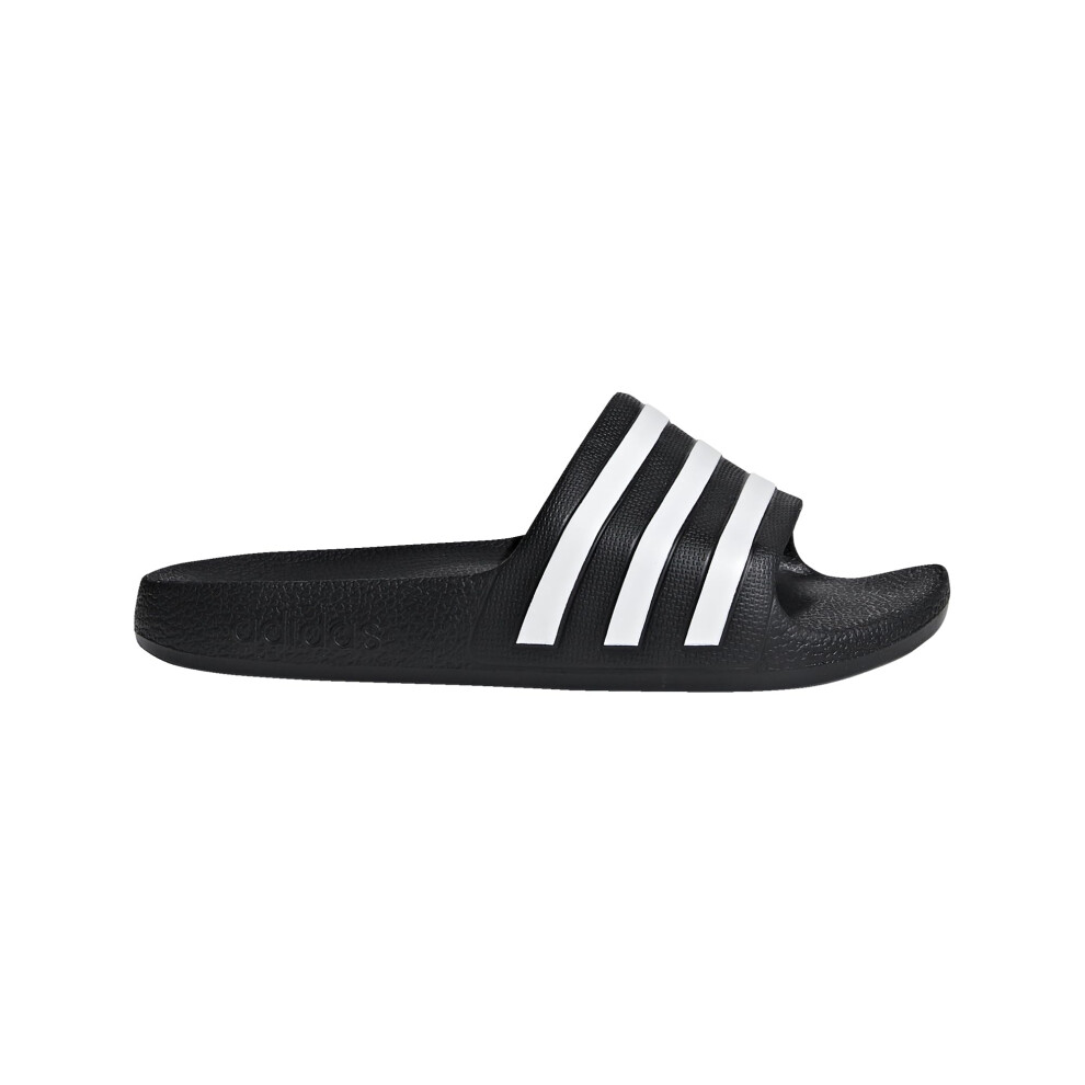 adidas Kids Adilette Aqua Water Shoe  Black/White/Black  10 US Unisex Toddler