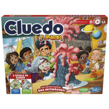 Cluedo Junior Double-Sided Game Board 2 Games in One Detective Game for Children Board Game for Children Junior Games German Version