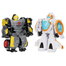 Transformers Toys Space Blast 2-Pack Bumblebee and Autobot Blades 4.5-Inch Action Figures Preschool Robot Toys for Kids Ages 3 and Up (Amazon Exclu