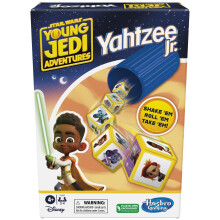Spolocenská hra Hasbro Gaming Yahtzee Jr. Star War: Young Jedi Adventures Edition pre deti | Vek 4+ | 2-4 hráci | Hry na pocítanie a priradovanie