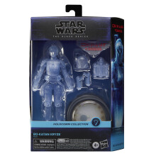 STAR WARS The Black Series - Collection Holocomm - Bo-Katan Kryze - Figurine de collection 15 cm avec disco holographique illumin   e - 4 ans et pl