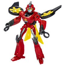 Transformers EarthSpark Warrior Classe Terran Terran Twitch da 5 pollici Action Figure converte in giocattoli interattivi a 14 gradini per ragazzi e