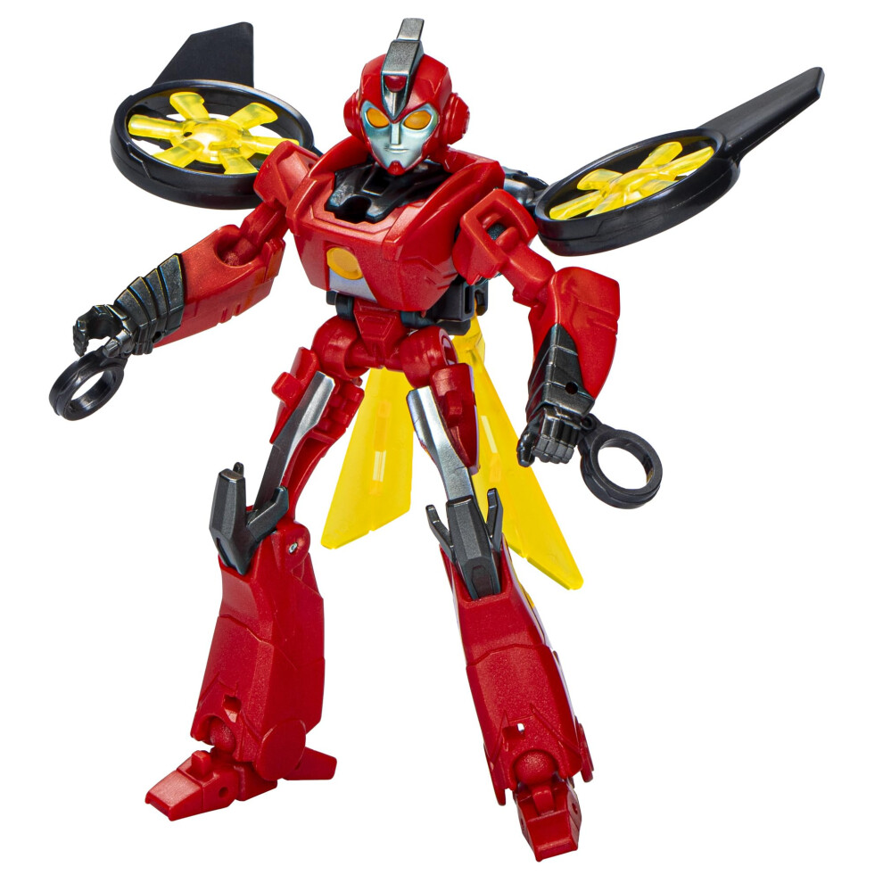 Transformers Earthspark Warrior Class Terran Twitch 5-Inch Robot Action Figure Converts In 14 Steps Interactive Toys For Boys And Girls Ages 6 And U