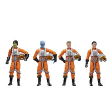 STAR WARS The Vintage Collection X-Wing Pilot Confezione da 4 Ahsoka 3,75 pollici Action Figure da collezione