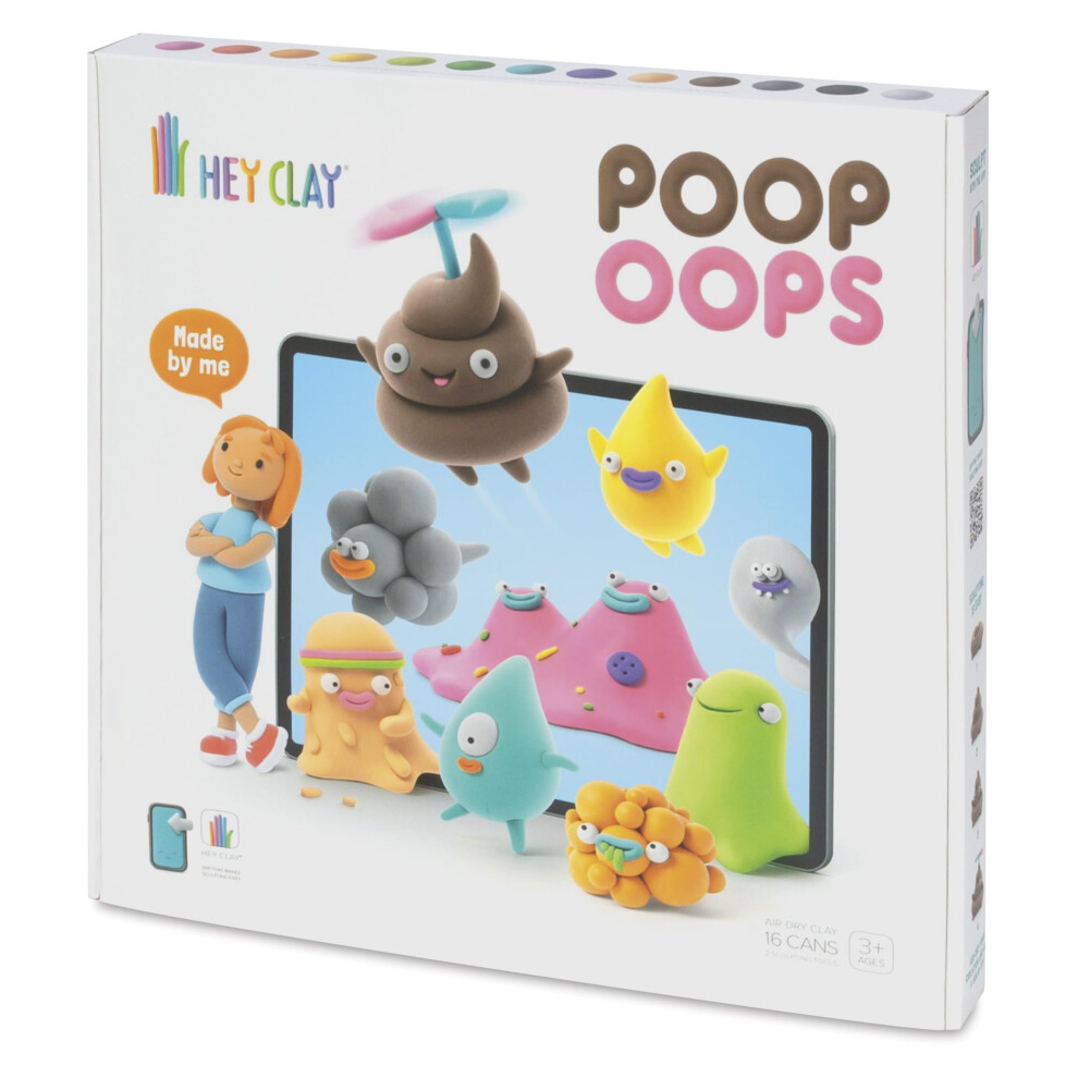 Fedt Hjerne Legetøj Fat Brain Toys Hey Clay Poop Oops - Clay Kit With Interactive App Kids & Tweens