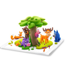 Fat Brain jtkok Hey Clay Forest Animals agyagkszlet interaktv alkalmazssal, gyerekekkel s tindzserekkel