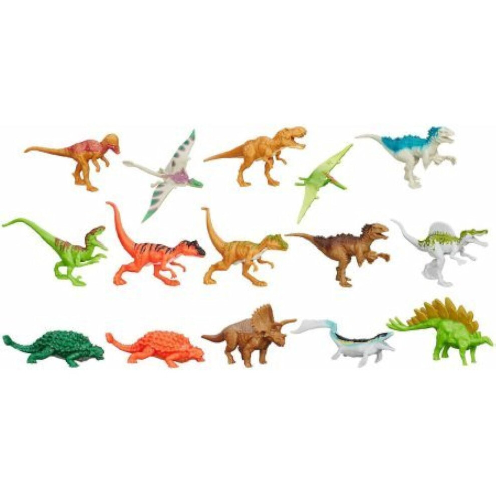 Jurassic Park Jurassic World Bag Of 15 Exclusive 3 Mini Figures By Hasbro-image