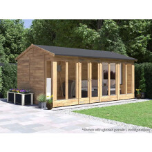 Summerhouse 4.8m x 3m Modular Reverse Apex Fully Pressure Superfelt RagePanda Dunster House
