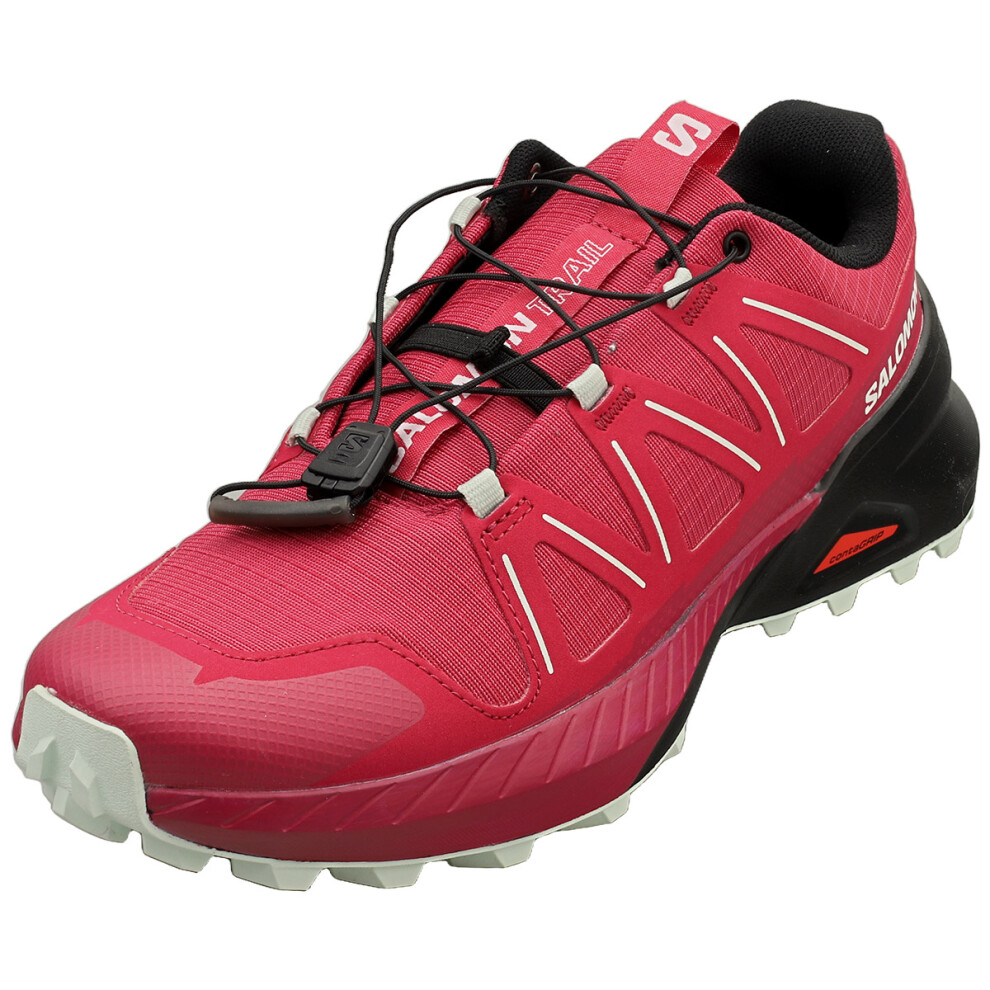 Salomon Speedcross Peak Womens Fashion Trainers in Pink Black - 6 UK