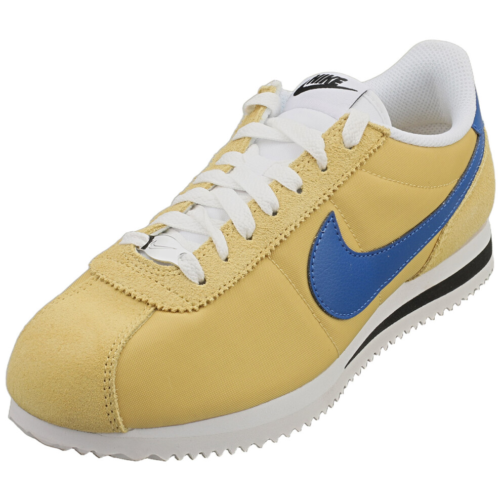Nike Cortez Womens Fashion Trainers in Gold Blue - 4.5 UK