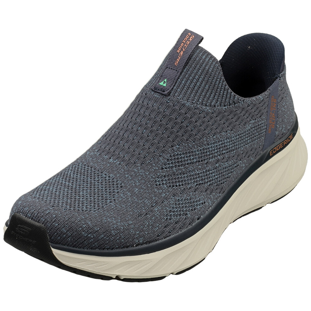 (7) Skechers Slip-ins Edgeride Mens Slip On Trainers in Navy Orange