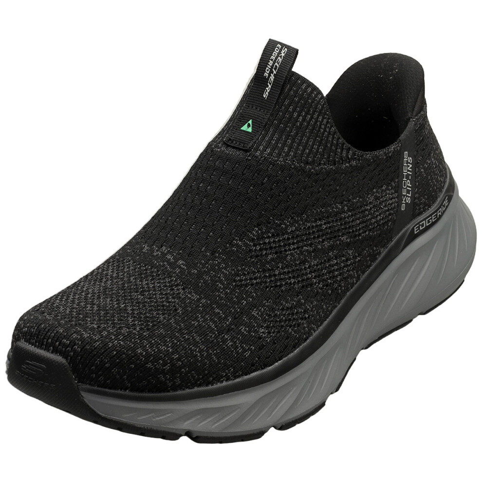 (7) Skechers Slip-ins Edgeride Mens Slip On Trainers in Black Charcoal