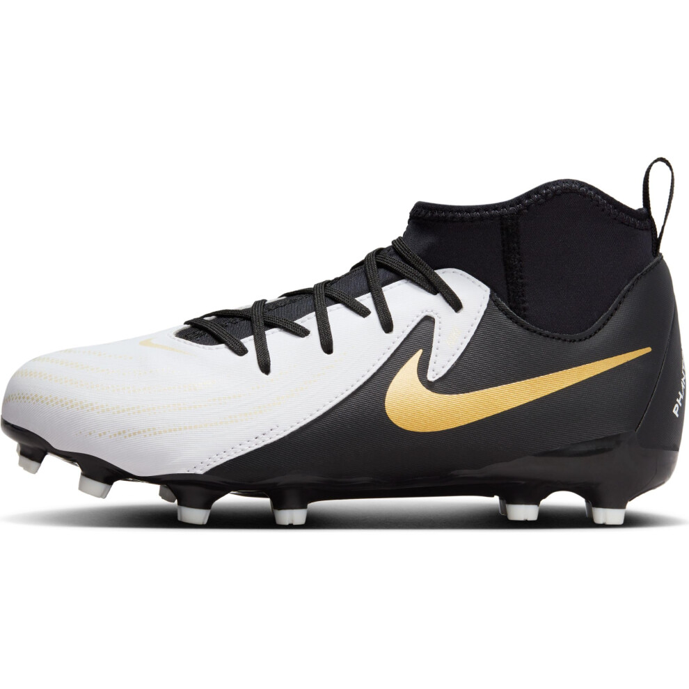 NIKE Boy's Monk Sneaker  White Black Gold  Women 2