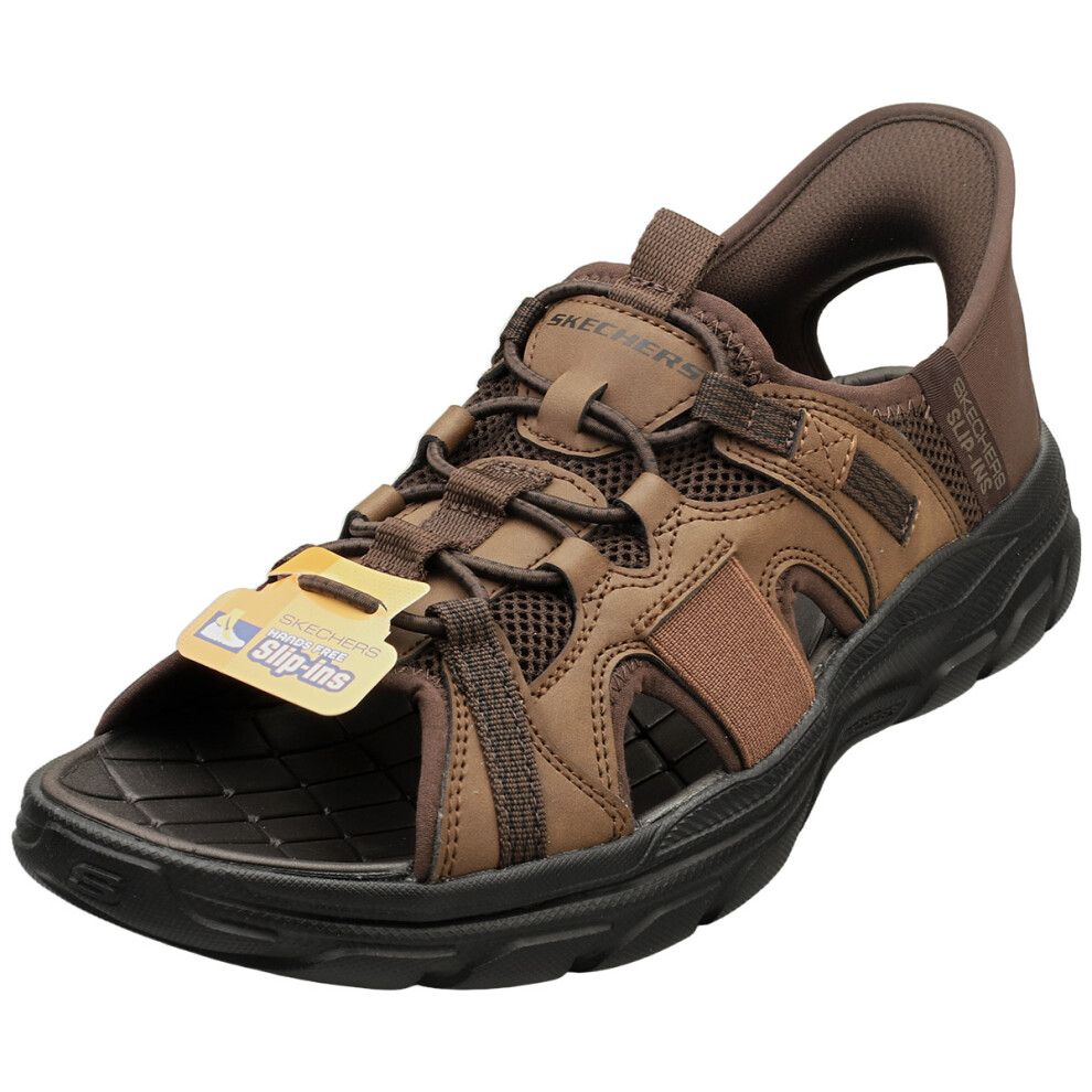 (7) Skechers Slip-ins Revolted Ss Mens Walking Sandals in Dark Brown