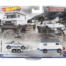 Hot Wheels Team Transport Ford RS200 e furgone da rally