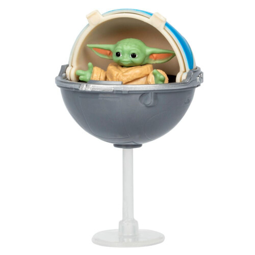 Star Wars STAR WARS Grogu 1-Inch Actionfigur & Hover Pram, Leksaker för 4-åringar 1