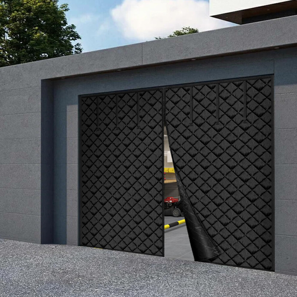 VEVOR Garage Door Screen for Winter  8x7FT Garage Door Insulation Kit  Magnetic Thermal Insulated Garage Door Cover Curtain with Enhanced Heavy Duty W