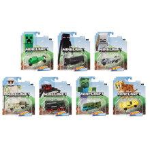Hot Wheels 2020 1:64 Gaming-Charaktere Autos Minecraft 7er Komplettset