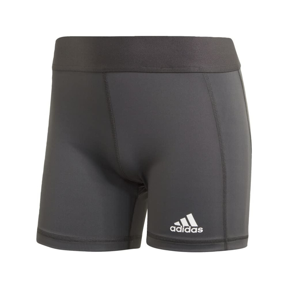 adidas womens Alphaskin Volleyball 4-Inch Shorts Tights Team Dark Grey/White X-Large 3