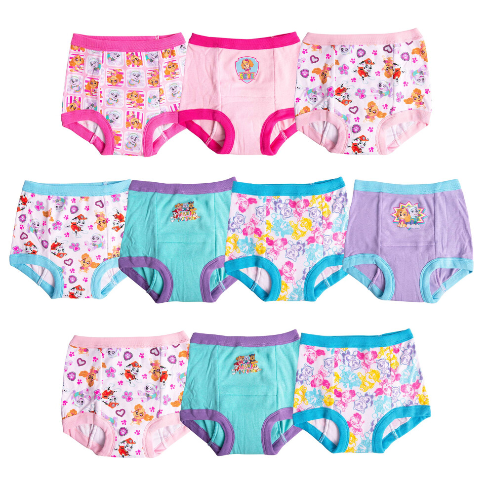 Paw Patrol Girls Toddler Potty Training Pants With Chase  Skye & More With Success Chart & Stickers Size 18  2T  3T  4T  10-Pack  4T