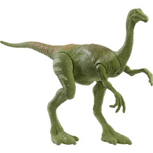 Mattel Jurassic World Camp Kreda Fierce Force Dinozaur Figurka Gallimimus Dino Zabawka z ruchomymi stawami Realistyczne rzezbienie i ruch jednym uder