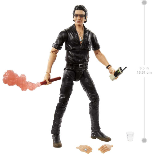 Mattel Jurassic World Amber Collection Δρ. Ιαν Μάλκολμ 6-in Κινηματογραφική Φιγούρα 1