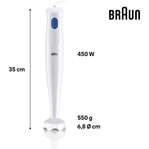 Braun Braun MultiQuick 1 Hand Blender With 600ml Beaker 450W - White 2