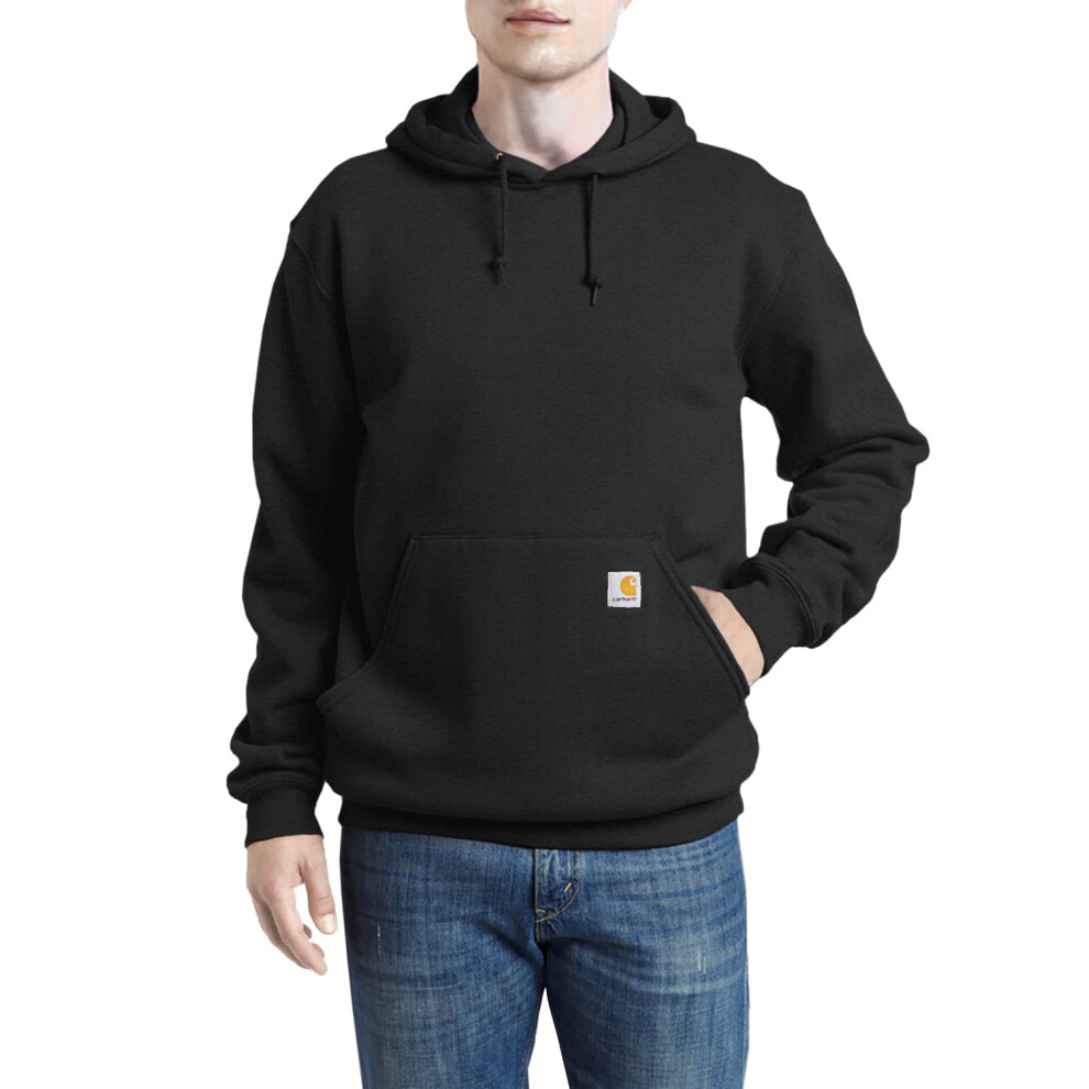 Carhartt Mens Loose Fit Midweight Hoodie Sweatshirt  Black  X-Small US