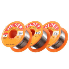 (1.0mm) 50g 0.5/0.6/0.8/1.0mm 63/37 FLUX 2.0% 45FT Tin Lead Tin Wire Melt Rosin Core Solder Soldering Wire Roll