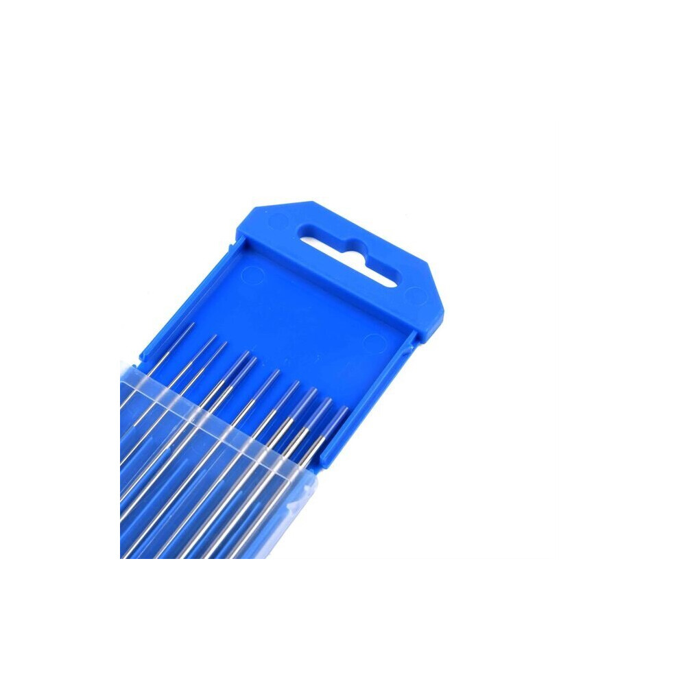(WL20-Blue, 2.4mm x 150mm) 10PCS WL20 WL15 WR Professional Tungsten Electrodes TIG Welding Rods 1.0/1.6/2.4/3.2mm x 150mm