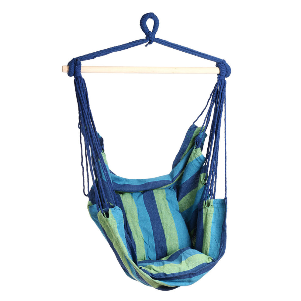 (Green, 150×130×95cm/59×51×37inch) Outdoor Canvas Hammock Chair Swing Hanging Chair Relax Soft Indoor Garden Camping Swing