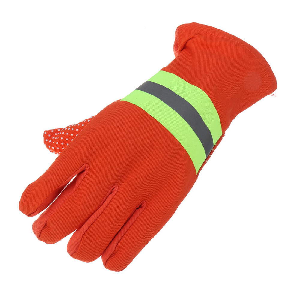 (Orange) Work Protective Gloves Wear-resisting Gloves Slip-proof Acid-proof Wear-resistant
