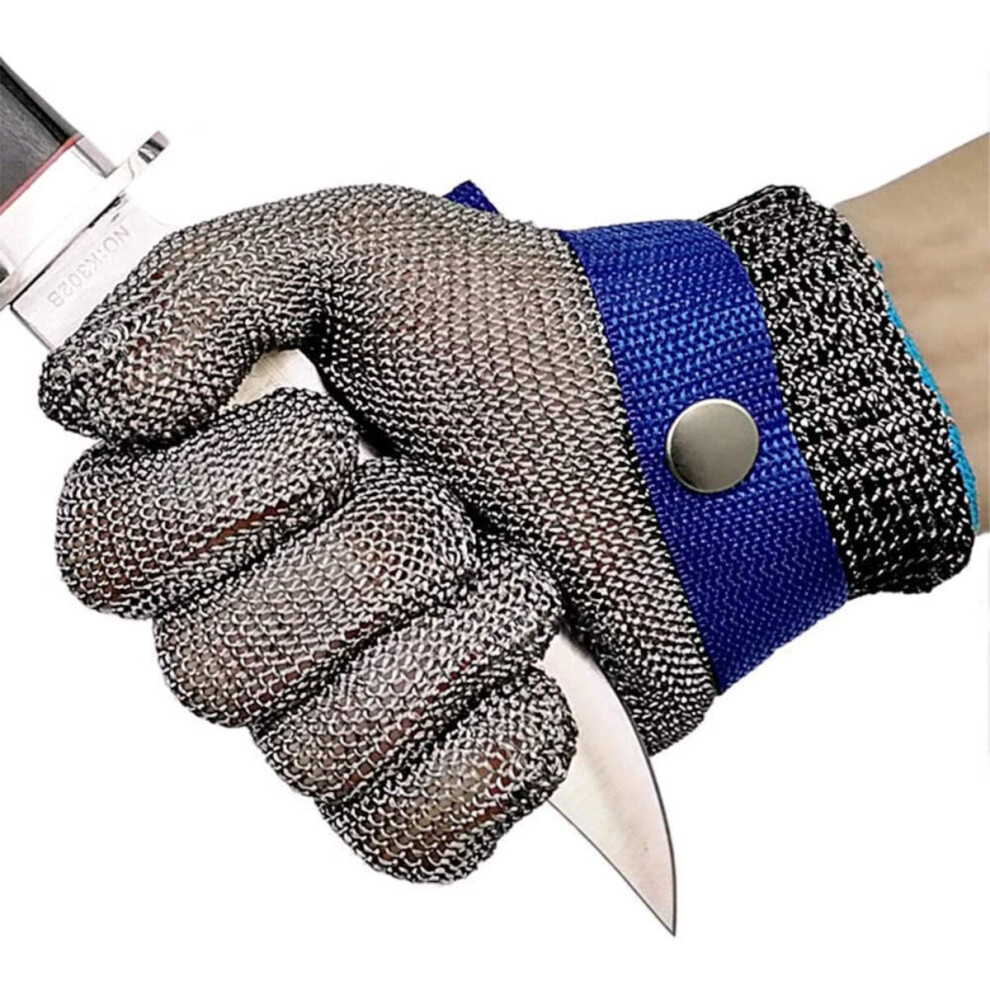 (M) Cut-proof Resistant Gloves Stainless Steel Wire Mesh Gloves for Carpentry Butcher Tailor Operation Gloves Anti Cutting