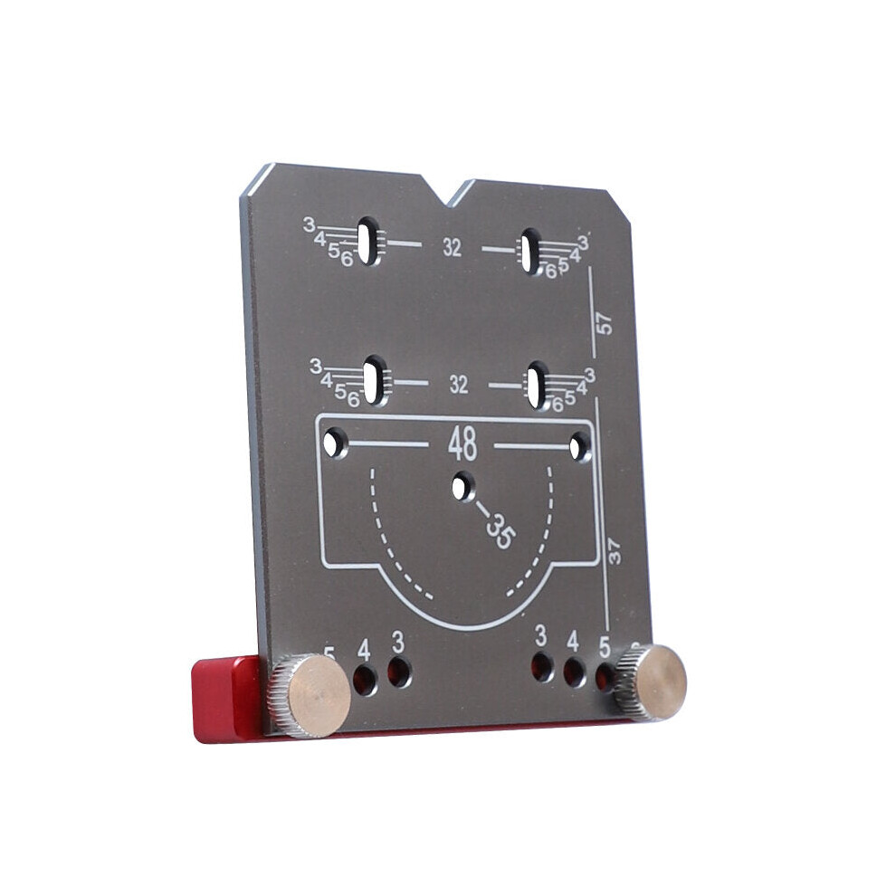 (A) 35mm Aluminum Alloy Hinge Jig for Concealed Hinges - Accurate Drill Guide Locator for Cabinet Door Installation