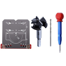 (H05B) 35mm Aluminum Alloy Hinge Jig for Concealed Hinges - Accurate Drill Guide Locator for Cabinet Door Installation
